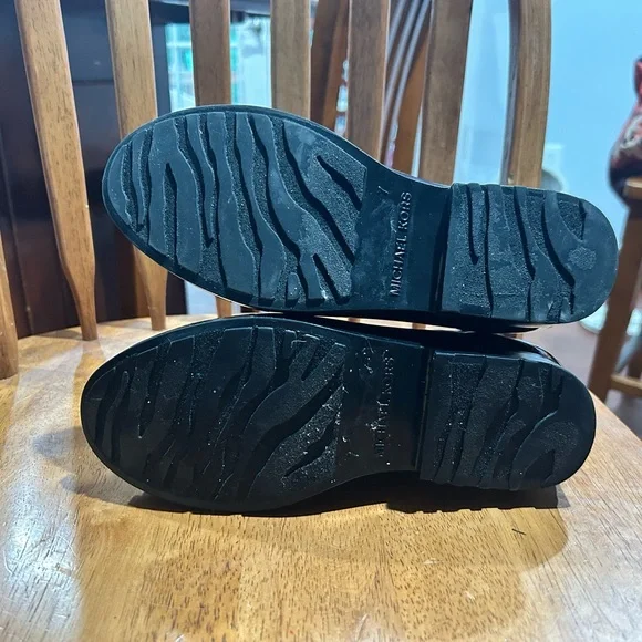 Black MK Ankle Rain Boots - Picture 4 of 7